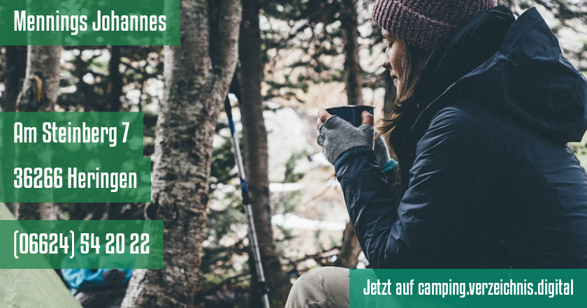 Mennings Johannes auf camping.verzeichnis.digital