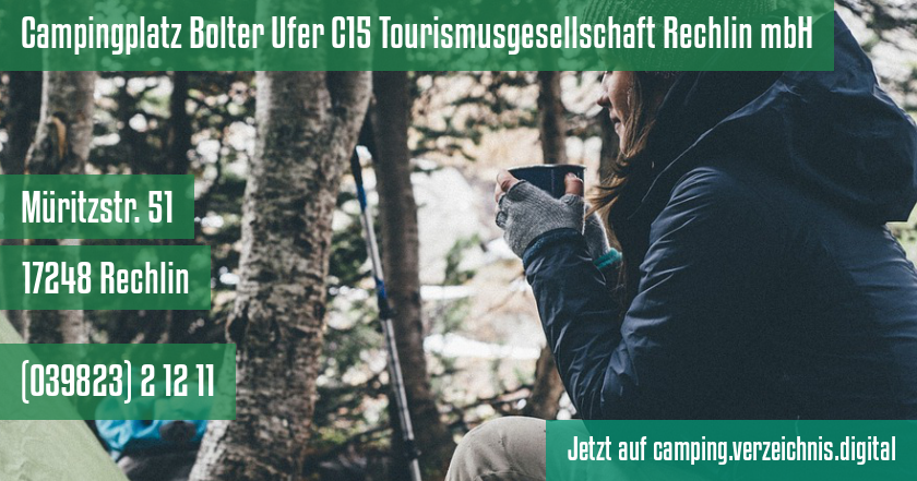 Campingplatz Bolter Ufer C15 Tourismusgesellschaft Rechlin mbH auf camping.verzeichnis.digital