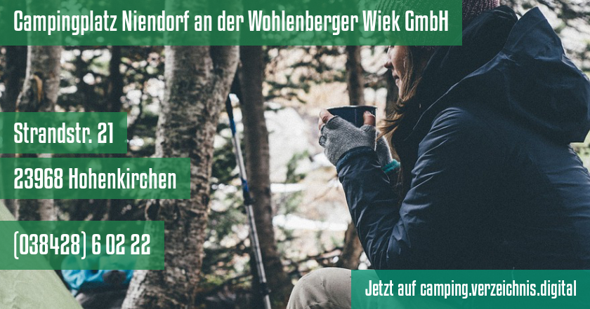 Campingplatz Niendorf an der Wohlenberger Wiek GmbH auf camping.verzeichnis.digital