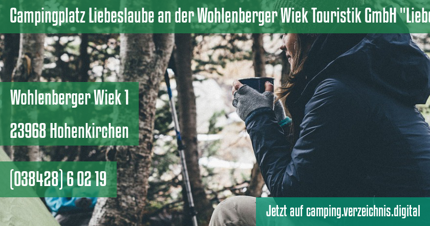 Campingplatz Liebeslaube an der Wohlenberger Wiek Touristik GmbH Liebeslaube Gramkow auf camping.verzeichnis.digital