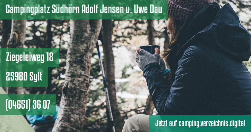 Campingplatz Südhörn Adolf Jensen u. Uwe Dau auf camping.verzeichnis.digital