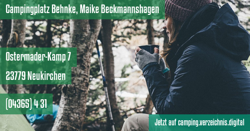 Campingplatz Behnke, Maike Beckmannshagen auf camping.verzeichnis.digital