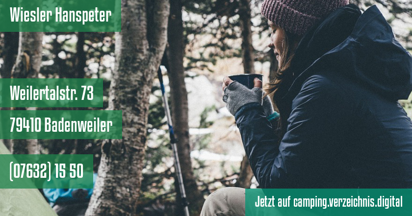 Wiesler Hanspeter auf camping.verzeichnis.digital