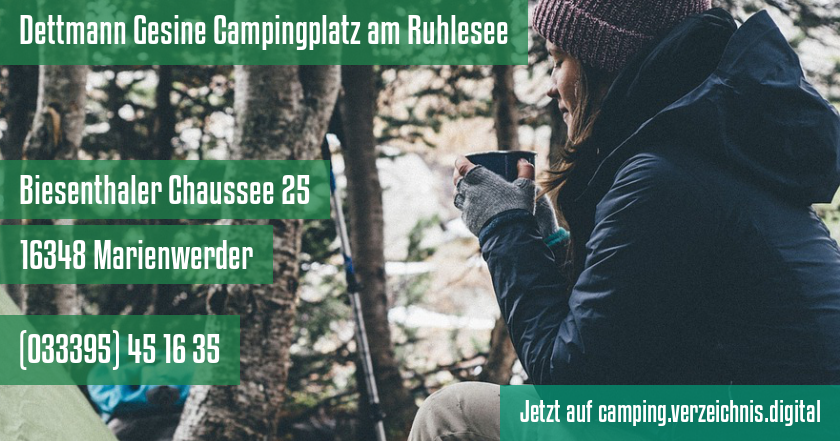 Dettmann Gesine Campingplatz am Ruhlesee auf camping.verzeichnis.digital