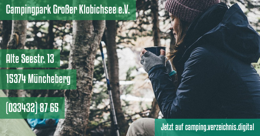 Campingpark Großer Klobichsee e.V. auf camping.verzeichnis.digital