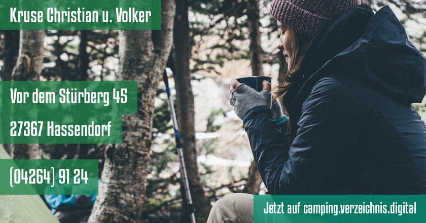 Kruse Christian u. Volker auf camping.verzeichnis.digital